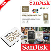 SanDisk Micro SDXC Card MAX ENDURANCE 128GB Speed Read 100mb/s Write 40mb/s (SDSQQVR-128G-GN6IA) White เมมโมรี่การ์ด สำหรับ กล้องวงจรปิด กล้องติดรถยนต์ กล้องหน้ารถ รับประกัน Synnex 10 ปี