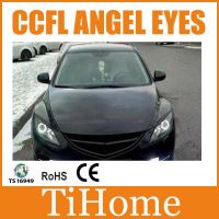 Gratis Ongkir Ccfl Angel Eyes สำหรับ Mazda 6วงแหวนแบบไม่ไฟโปรเจคเตอร์หน้ารถสำหรับ Mazda 6 Ccfl