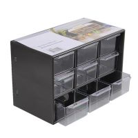 Jewelry Storage Box Mini Debris Cabinets Lattice Portable Amall Drawer Sorting Grid Desktop Office Supplies Color Randomly 1pcs