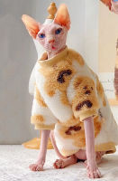 FSS Thick Hairless Cat Outfits Double-sided fleece Soft Naked Cat Winter Clothes Kitty Sphynx Clothes Hairless cat Clothing