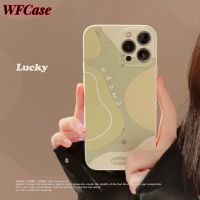 WFCase สำหรับ iPhone 14 Pro Max Plus 13 Pro Max 12 Pro Max 11 Pro Max Matcha Color Blockr เคสโทรศัพท์เจลลี่เคสป้องกันกล้องแบบเต็มรูปแบบ