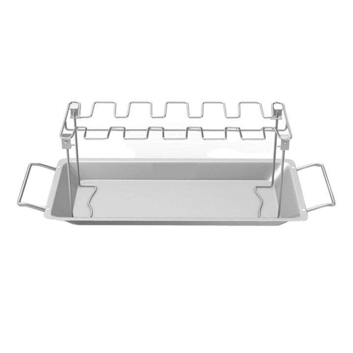 Chicken Leg Grill Rack Grill Stainless Steel Roaster Stand Portable BBQ