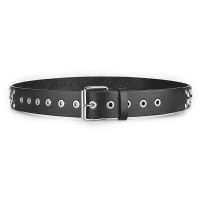 Fashion model shop 2023 ผู้ชายผู้หญิงเข็มขัดกว้าง Studded Rivet Buckle หนัง Faux Gothic Punk Fashion