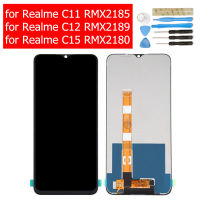 Original สำหรับ Realme C11 RMX2185/ C12 RMX2189/ C15 RMX2180ชิ้นส่วนจอสัมผัสแอลซีดีของเครื่องแปลงดิจิทัลอะไหล่ซ่อม