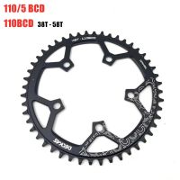 Deckas Chainring 110/5 BCD 110BCD ห่วงโซ่แคบกว้างจักรยานเสือหมอบ36T-58T โซ่จักรยานสำหรับ Shimano Sram จักรยาน Crank Accesso