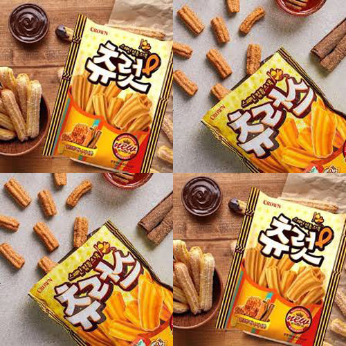 ชูโรส-ขนมอบกรอบปาท่องโก๋สเปน-mini-churros-crown-brand-84g