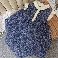 Spot parcel post Kids skirt 2022 Summer New Pastoral Style Girls Baby Korean Floral Dress 【 Spot Goods 】