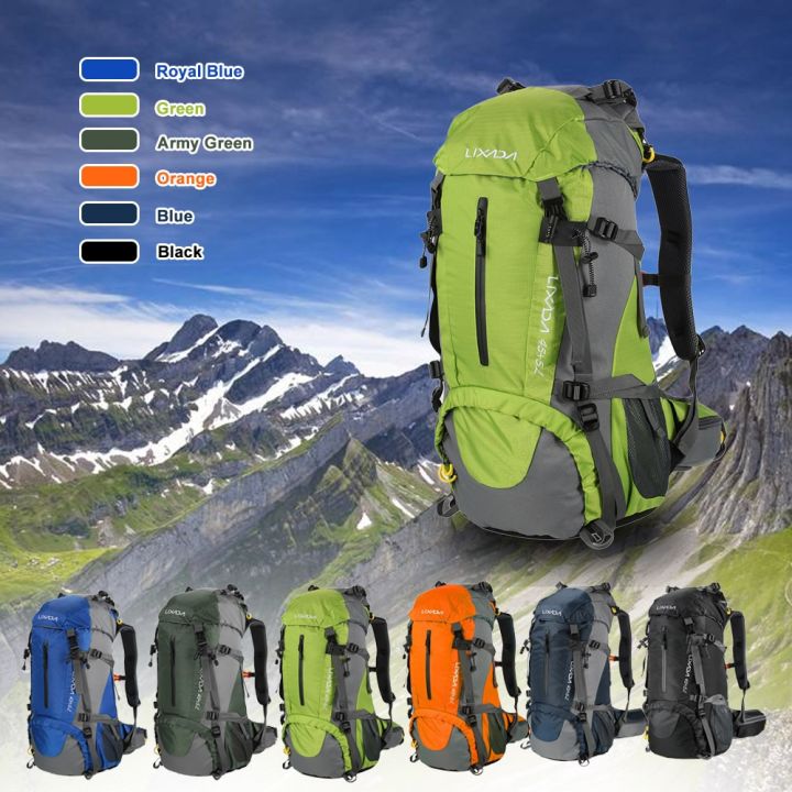lixada-50l-outdoor-sport-backpack-nylon-rucksack-waterproof-climbing-bags-with-rain-cover-camping-hiking-trekking-knapsack