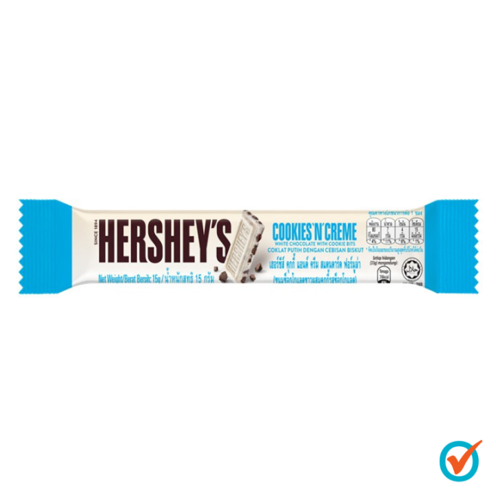 Hershey's Bar 15g Cookies & Cream Lazada