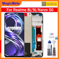 MagicMeta Origina หน้าจอ LCD 6.6นิ้วสำหรับ Realme 8i/Realme 9i 4G/Realme Narzo 50จอแสดงผล LCD แบบสัมผัสหน้าจอ Digitizer Realme Realme 9i 4G Narzo 50 RMX3151 RMX3491หน้าจอ LCD RMX3286