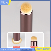 Millys 1ชิ้นมินิปลายนิ้วลิปสติกผสมแปรงสำหรับแต่งหน้าความแม่นยำแปรงคอนซีลเลอร์แต่งหน้าโดมแปรงเครื่องสำอางแบบพกพาอเนกประสงค์ขนาดเล็ก