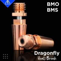 Phaetus Bms/bmo Bimetal Heatbreak อะไหล่คอเข้ากันได้กับ Dragonfly Bms Hotend Bmo Hotend แบ่งความร้อน Hotend 3d ชิ้นส่วนเครื่องพิมพ์