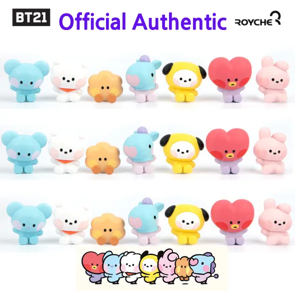 BTS BT21 Official Minini MONITOR FIGURE by LINEFRIENDS Royche Authentic ...