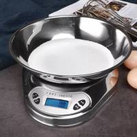 เครื่องชั่งน้ำหนัก ตาชั่งดิจิตอล 1g-5kg ตราชั่งอิเล็กทรอนิกส์ Kitchen Scales สแตนเลส?มีพร้อมส่ง