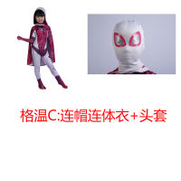 3D Print Spider Gwen Stacy Spandex Lycra Zentai Costume for Halloween Cosplay Female Spider Suit for Kids Costumes