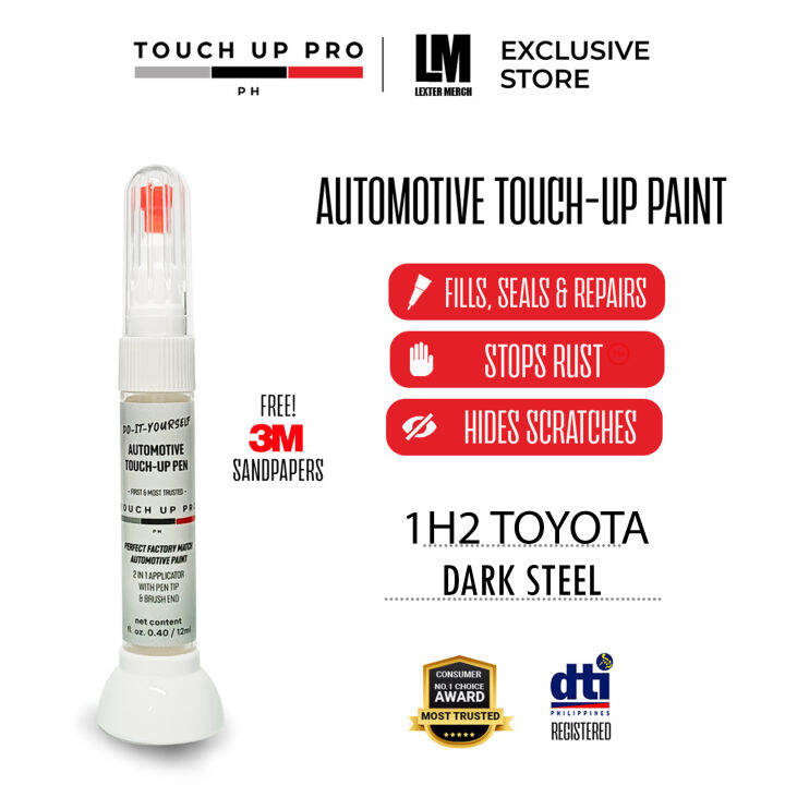 1H2 Dark Steel Toyota Touch up Pro Permanent Touch Up paint Lazada PH