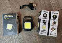 ไฟ LED MINI พวงกุญแจ พกพา COB Rechargeable แบบกลม แบบเหลี่ยม by Jeep Camping