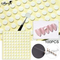 【hot sale】 ✳✽∋ B50 Monja 100pcs Nail Adhesive Sticky Nail Stand Double Sided Tape for False Nails Display Stand Nail Tips Show Stand Holder Tools