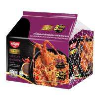 NISSIN Dried Instant Noodles Stir-fried Lobster with Shrimp Paste and Dried Chili 71 g. x 5 sachets.นิสชิน บะหมี่กึ่งสำเร็จรูปแบบแห้ง รสกุ้งมังกรผัดกะปิพริกแห้ง 71 กรัม x 5 ซอง