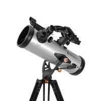 Celestron SSE LT114AZ กล้องโทรทรรศน์ดาราศาสตร์114/1000Mm ขาตั้งกล้องอะลูมิเนียมฉากยึดสำหรับวิปริตและละติจูด