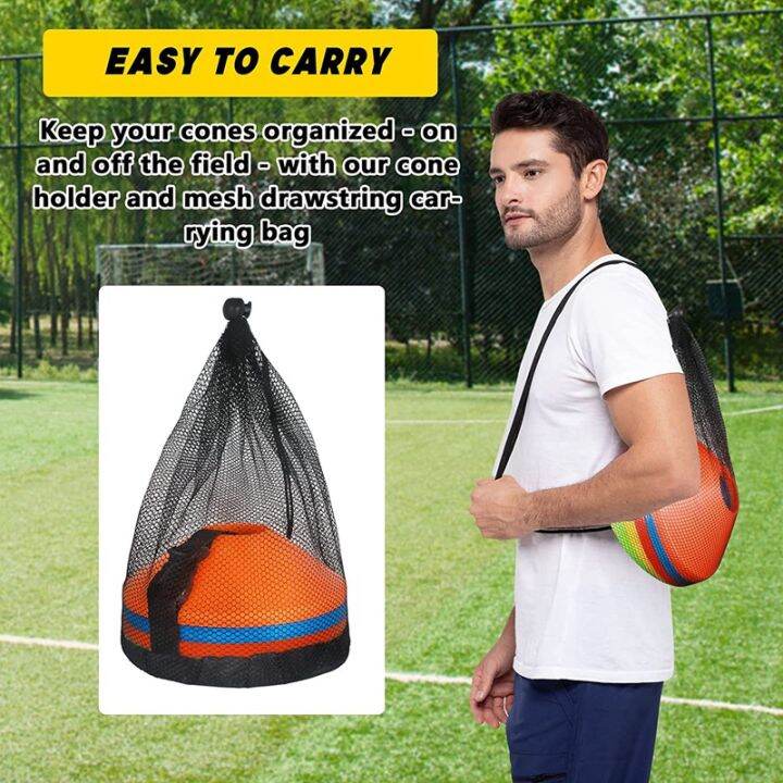 50-piece-football-cones-kids-field-marker-with-strap-carry-bag-for-football-basketball-skating