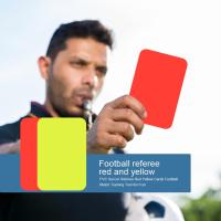 Professional Football Red And Yellow Cards Record Soccer Games Referee Tool Equipment For Soccer Match Accessory 8x11cm