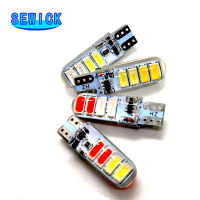 200ชิ้นสองสีแฟลชรถยนต์หลอดไฟ LED T10 5630 8smd คู่สีแฟลชโคมไฟ T10ซิลิโคนโคมไฟหลอดไฟอุปกรณ์เสริมในรถยนต์