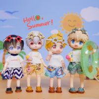 【Lao Lins Magnet】    OB11ชุดเสื้อยืดห่วงว่ายน้ำชุดว่ายน้ำชายหาดสำหรับ Molly GSC 1/12bjd เสื้อผ้าของเล่น