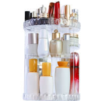 Rotatable Makeup Cosmetic Rack Holder 360 Degree Rotating Organizer Storage Box Case Clear Lipstick Skincare Holder Box
