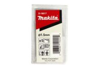 MAKITAดอกสว่าน HSS-CO โคบอล์ท ขนาด 1.5 MM (5PCS/1PAC) รุ่นD-16617