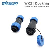 ☑ Waterproof Connector SP21 Threaded Coupling Docking Aviation Male Plug Female Socket Electric Panel Mount WK21 Solder Connector