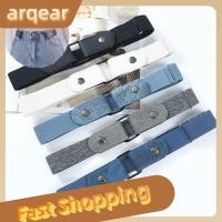 ARQEAR529453 2ชิ้นเพื่อสวมใส่ง่ายหัวเข็มขัด-เข็มขัดปรับได้ยืดหยุ่นเอวยืดที่ยืดออกปรับได้แฟชั่นไม่มีหัวเข็มขัดเข็มขัดคาดเอวสตรีผู้ชาย