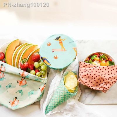 Reusable Storage Wrap Sustainable Organic Fruit Vegetable Cheese Food Wrapping Paper BPA Plastic Free Beeswax Food Wrap 1Piece