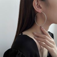 [COD] needle geometric circle big earrings European and exaggerated personality ins simple cold