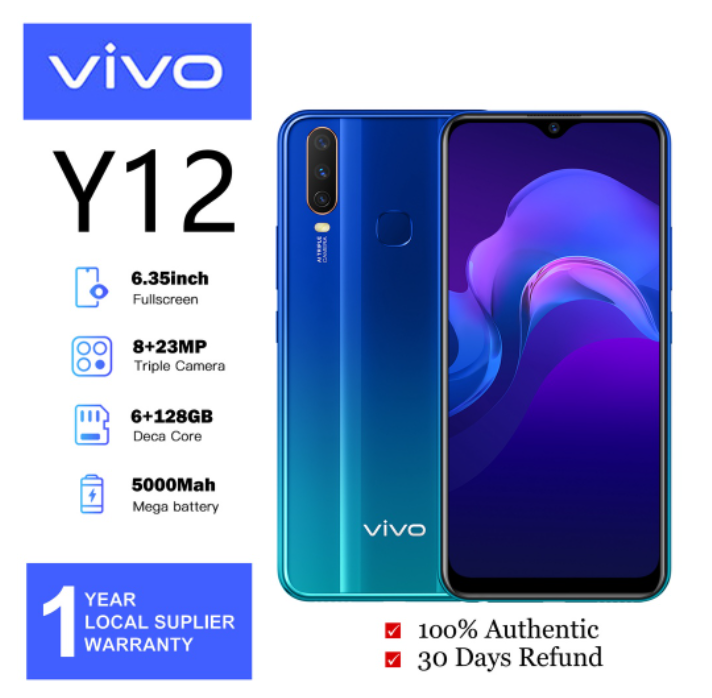 vivo y12 6gb ram 128gb