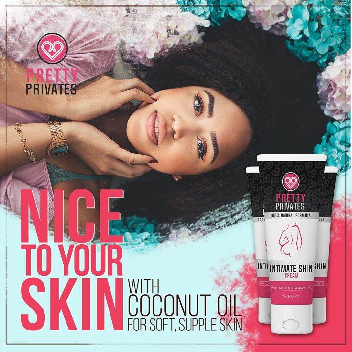 Intimate Lightening Cream Pretty Privates Natural Skin Bleaching for Intimate and Sensitive