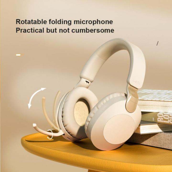 zzooi-ms-b2-wireless-bluetooth-5-1-headset-headwear-type-music-folding-microphone-active-noise-cancellation-game-meeting-earphone