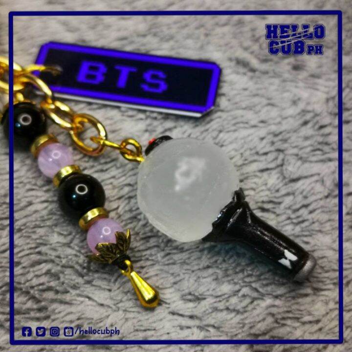 ♤BTS Lightstick Army Bomb Handmade Keychain Lazada PH