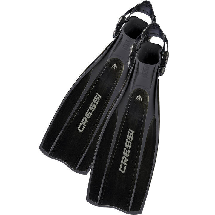 Cressi PRO LIGHT Adjustable Fins Open Heel Scuba Diving Fin Equipment ...