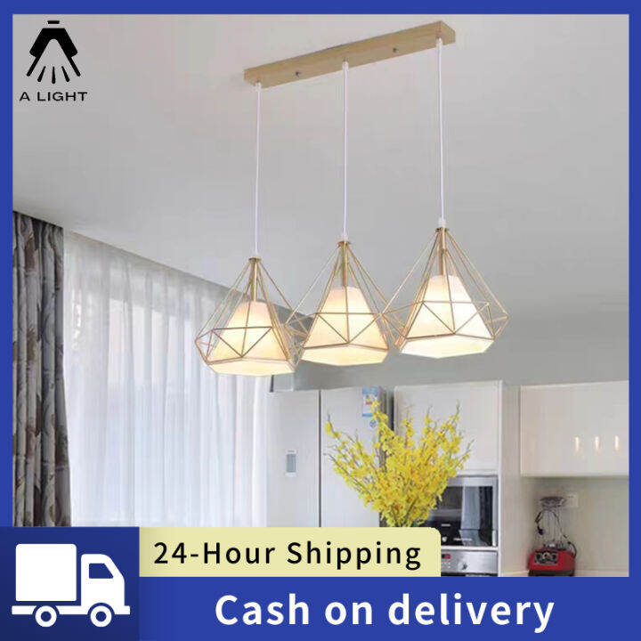 Indoor Ceiling lamp Modern Pendant lamp American Industrial style Metal ...