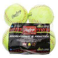 NCAA Recreational Fastpitch Softballs, 11 Inch, 4 Count
