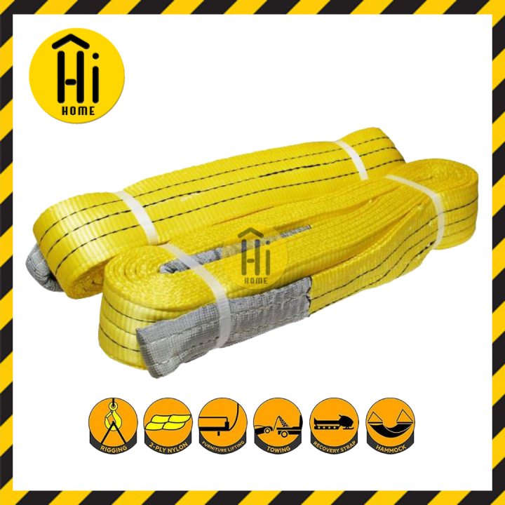 Lifting Sling Pull Load Belt 3Tons Sturdy & Durable Polyester Strap