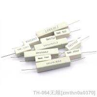 【LZ】♨▽  10pcs 5W 10W BPR56 ceramic resistors 0.1   10k ohm 0.33R 1R 10R 100R 0.22 0.33 1 10 100 1K 10K Cement resistence ohms