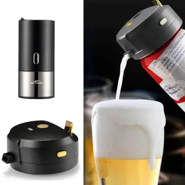 Beer Bubbler, Beer Foamer, Portable Beer Foam Machine for Bottled