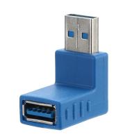 【✆New✆】 d7zaa4b ขั้วต่อ Usb 3.0สายพ่วงตัวผู้กับตัวเมียสายไฟคอมพิวเตอร์ปลั๊กอะแดปเตอร์มุมขวา90องศา30