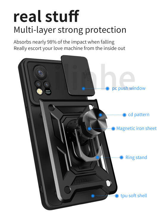 สำหรับ-infinix-hot-11s-nfc-12-play-ขายดี20-play-ขายดี4g-เกราะกันกระแทกเคสโทรศัพท์ที่ยึดโทรศัพท์ในรถแหวนแม่เหล็กเลื่อนฝาครอบกล้องป้องกันโทรศัพท์