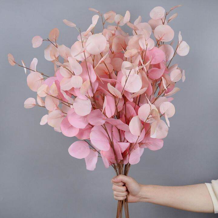 【YF】 87cm Artificial Eucalyptus Bouquet Plastic Fake Flowers Leaves