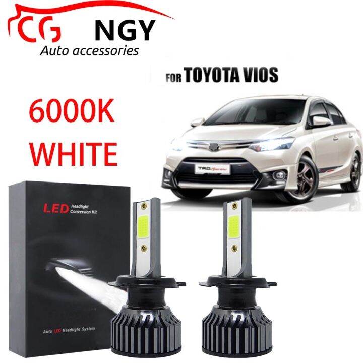 6000K white LED Headlight Bulbs Low Beam (40w) set of 2 for Toyota