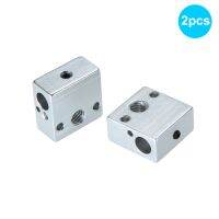 2pcs ET4 Aluminum Heater Block Hot End Heating Block 20x20x10mm M6 nozzles for Anet ET4 ET4X ET4PRO ET5 ETPRO 3D Printer parts