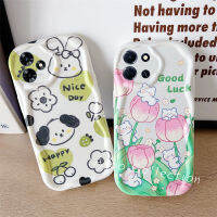 เคสโทรศัพท์ Infinix Note30 4G 5G Smart7 X6515 Tecno Spark GO 2023 เคส Phone Case Infinix Hot 30i Hot30 Play Tulip Bear Cinnamoroll เคสการ์ตูนร้อนเล่นเลนส์ป้องกันการกระแทก Makaron ปกอ่อน